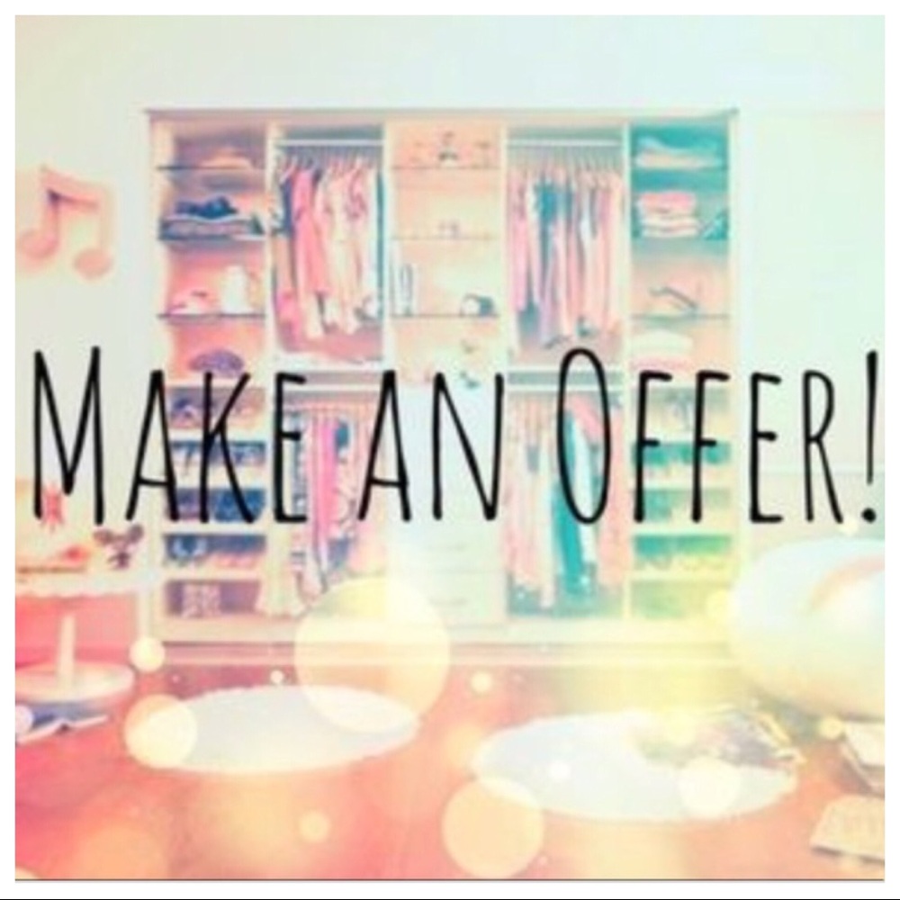 Love the item but not the price? Make me an offer!